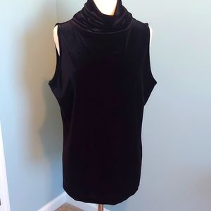 Ralph Lauren black velvet turtleneck - XL